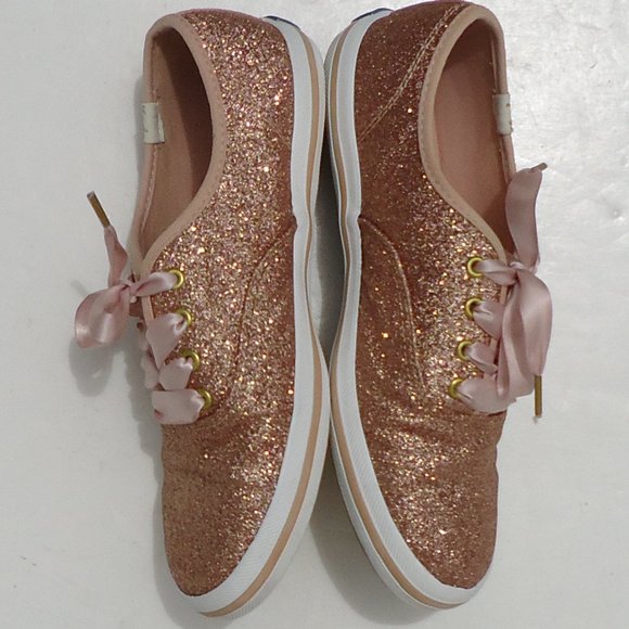 SIZE 3 M. Keds for Kate ♠Spade NY glitter sneakers. - Picture 7 of 16